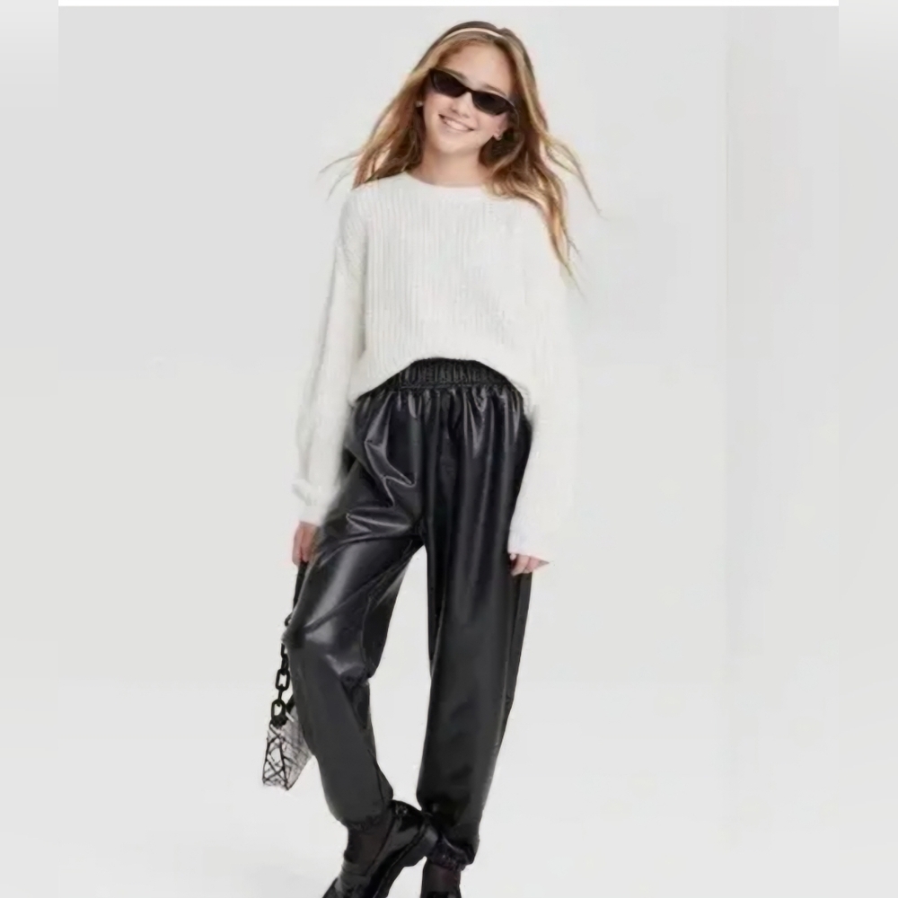 Art Class Faux Leather Joggers